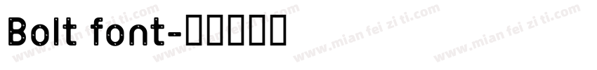 Bolt font字体转换